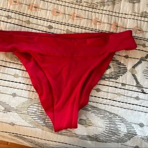 LSpace red swim bottoms